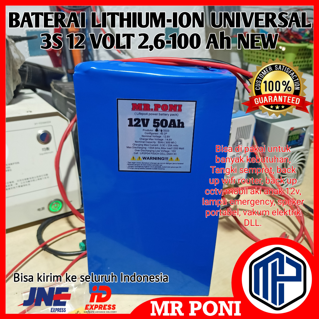 Jual Baterai Lithium V Ah Ebike Selis Molis Ev Pju Ups Solar System Shopee Indonesia