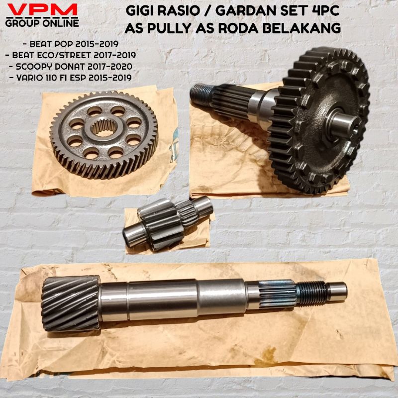 Jual gigi rasio gigi gardan set as roda as pully honda beat fi scoopy ...