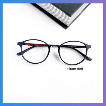 QLA Frame Kacamata Wanita Minus Photocromic Anti Radiasi Kacamata Bulat Oval Lentur