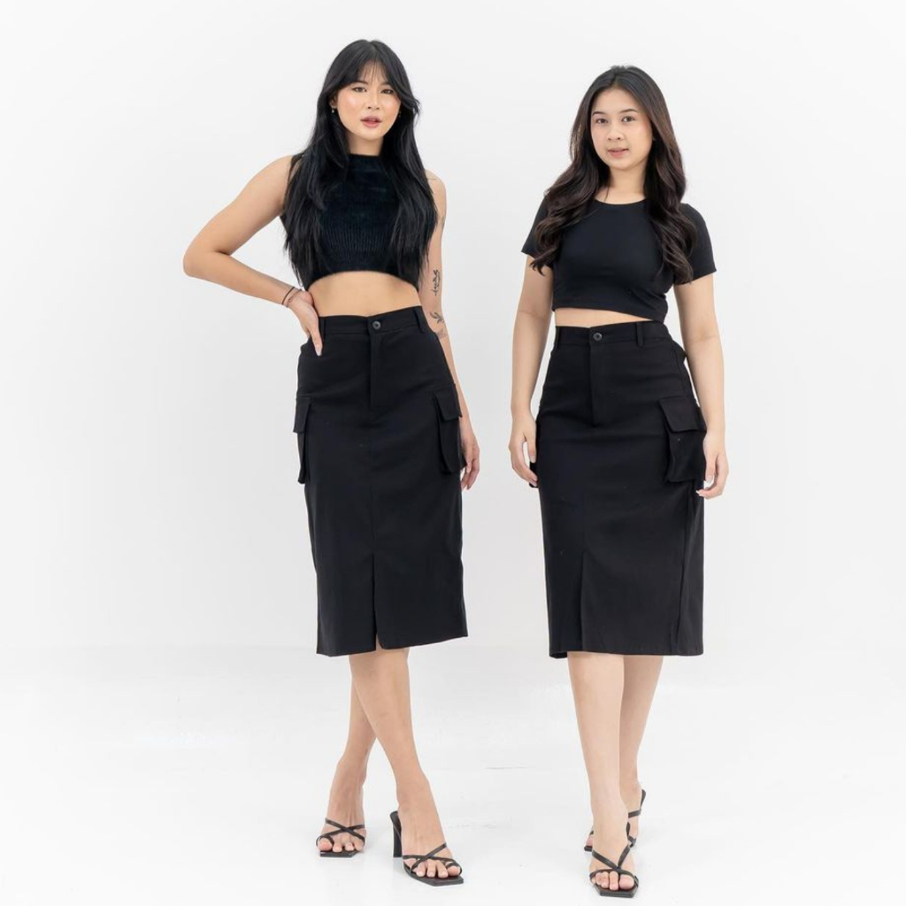 Midi rok strak sale