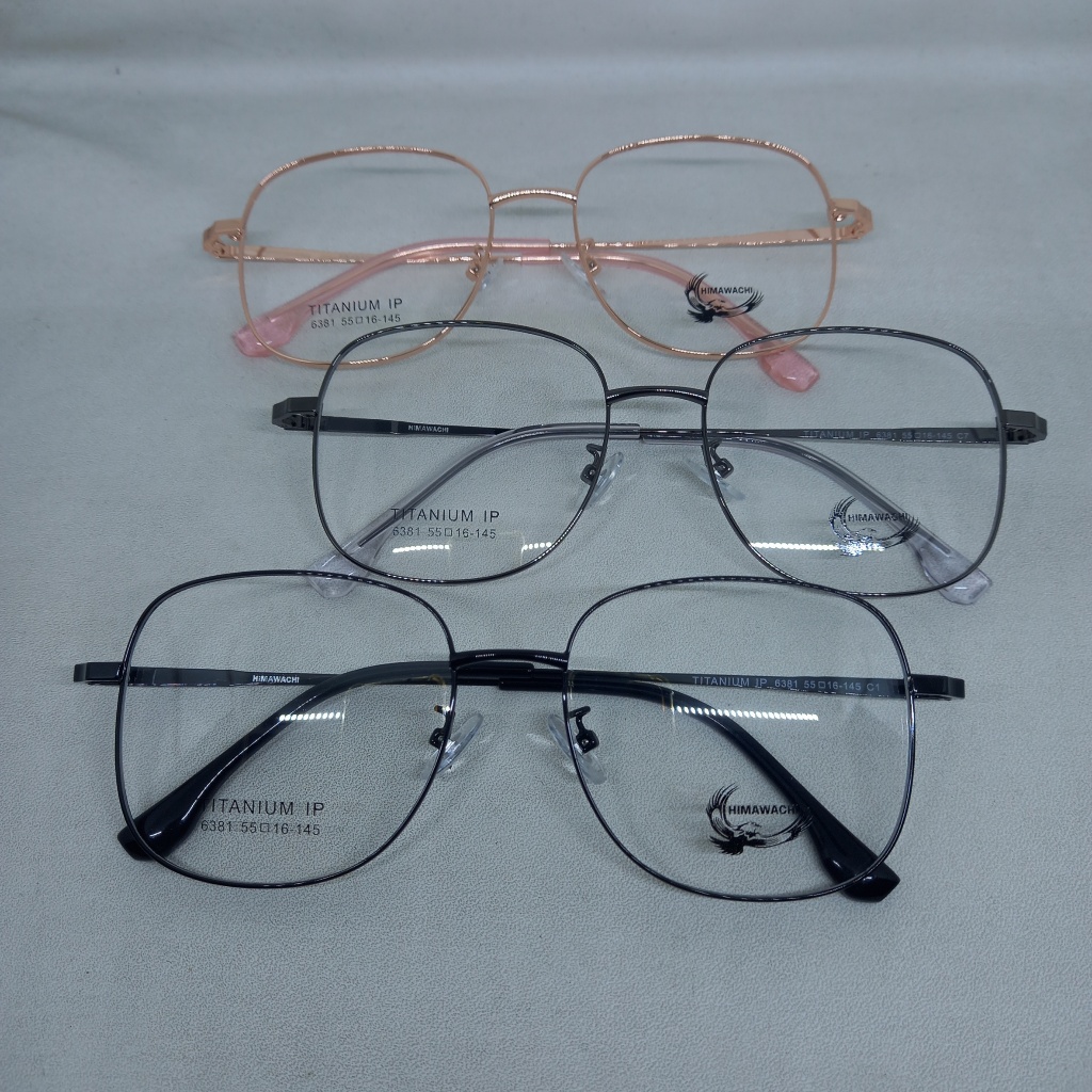 Jual FRAME KACAMATA 6381 TITANIUM MUKA LEBAR BESAR | Shopee Indonesia