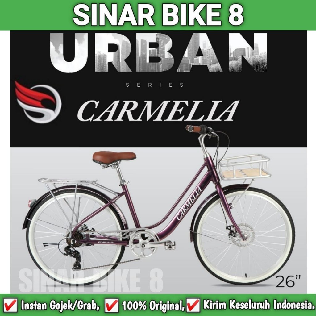 Jual Sepeda City Bike ELEMENT CARMELIA Ukuran 26 Inch Urban
