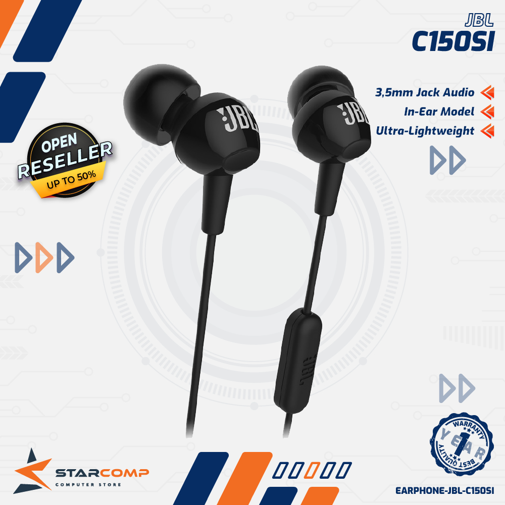 Jual JBL C150SI In Ear Headphones With Mic Original Garansi Resmi ...