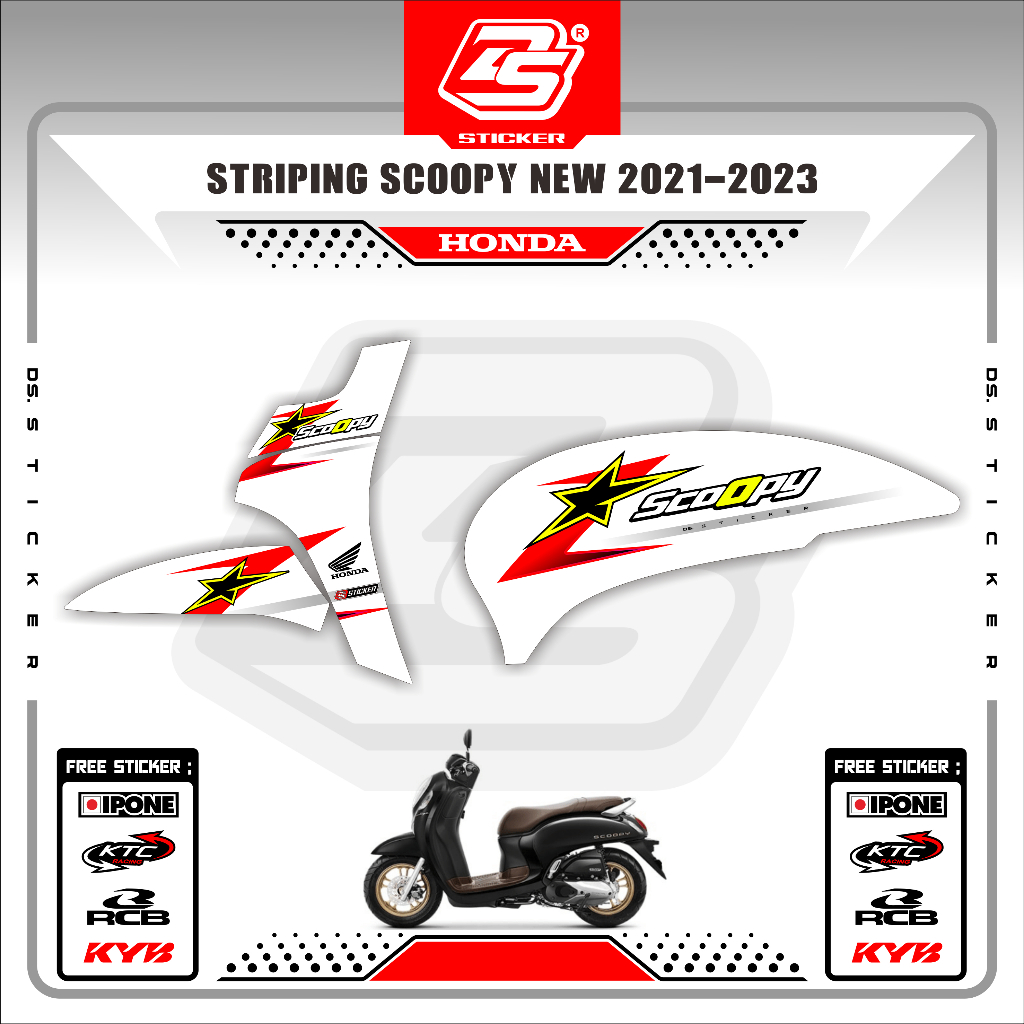 Jual Stiker Scoopy New 2021 Decal Striping Scoopy 2021 Stiker Scoopy