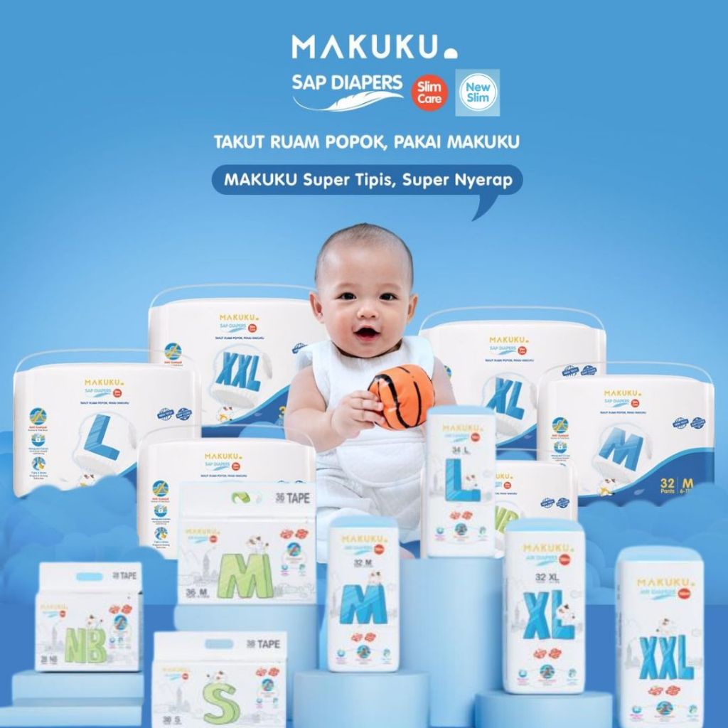 Jual Makuku Diapers Pants Popok Bayi Slim Slim Care - READY MANADO