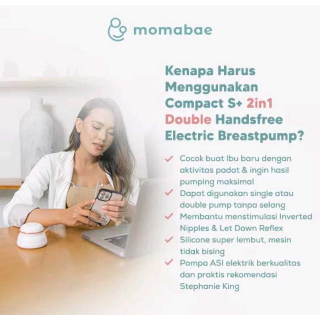 Jual Jual Pompa ASI Momabae Compact S+ 2 in 1 Single Handsfree dan ...