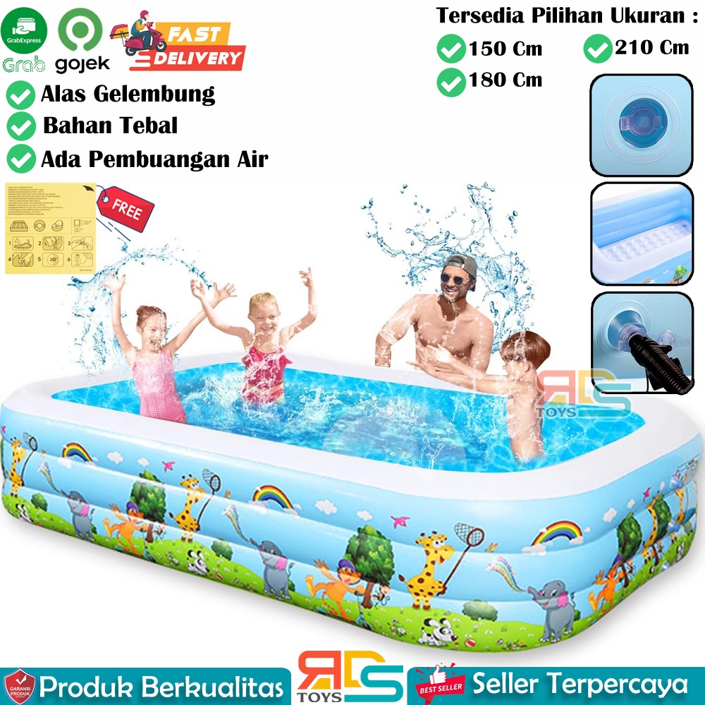 Jual Aquatic Kolam Renang Anak Size Jumbo / Kolam Persegi Mandi Bola ...