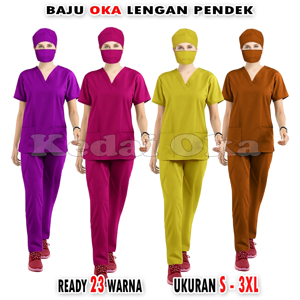 Jual Baju Oka Seragam Ok Medis Perawat Lengan Pendek Baju Jaga