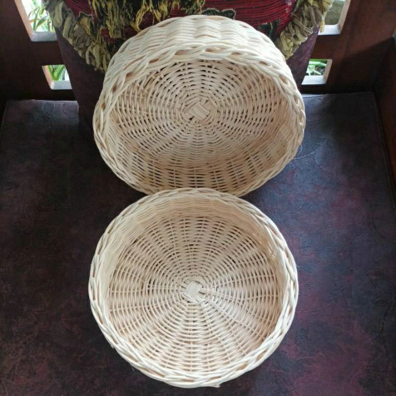 Jual keranjang rotan halus diameter 20 cm | Shopee Indonesia