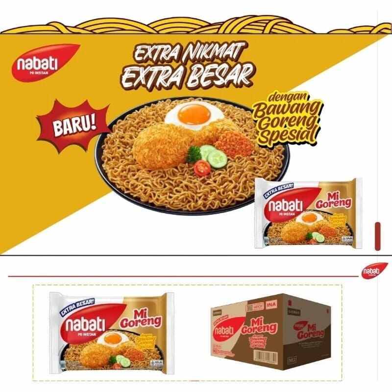 Jual Nabati Richeese Mi Instan Viral Mi Goreng Keju Lv 0 / Lv 3 / Lv 5 ...