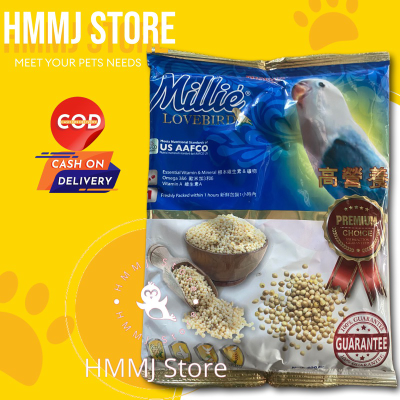 Jual [COD] Millie Lovebird Milet Putih Pakan Makanan Burung Love Bird ...