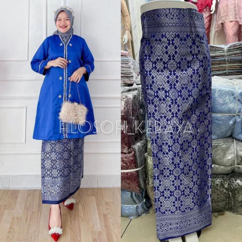 Jual Songket semi Palembang // rok songket lilit premium // rok lilit ...