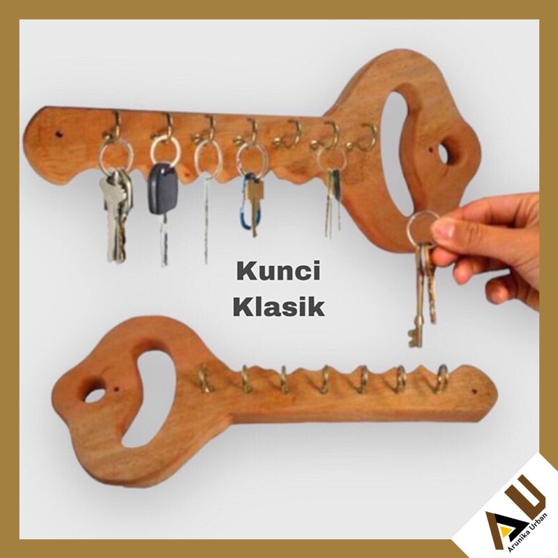 Jual Gantungan Kunci Unik Tempat Kunci Tempel Dinding Estetik | Shopee