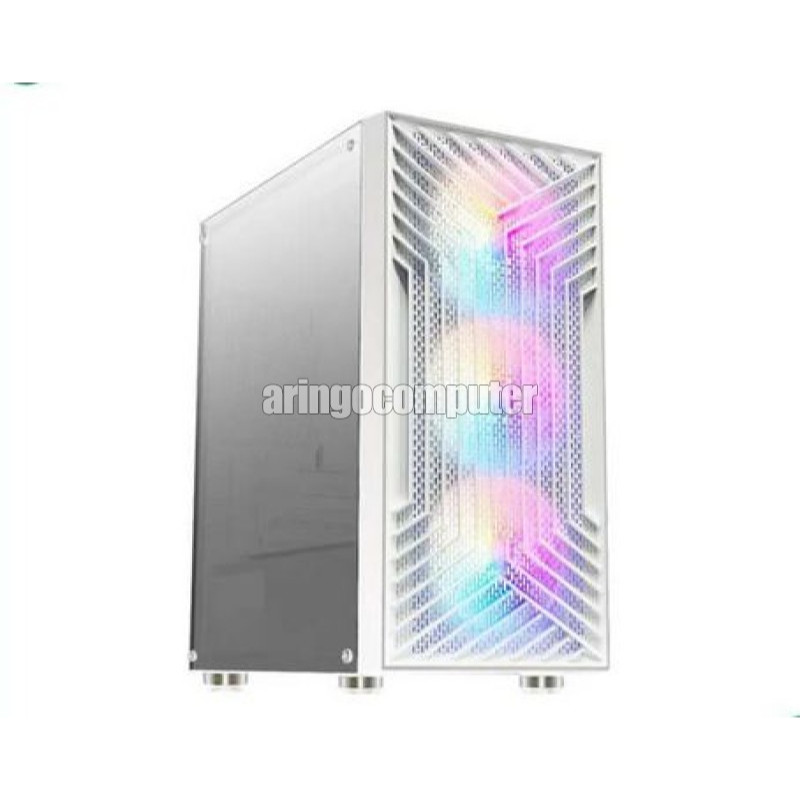 Jual Casing Cube GAMING SWENS WHITE (Free 3 FAN RGB) | Shopee Indonesia
