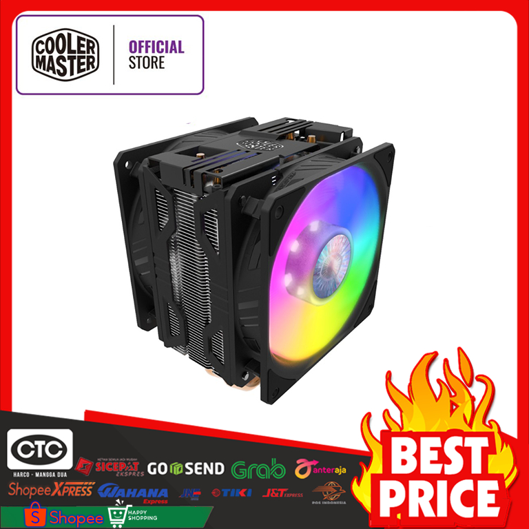 Jual CPU Air Cooler Cooler Master Hyper 212 LED Turbo ARGB Shopee Indonesia
