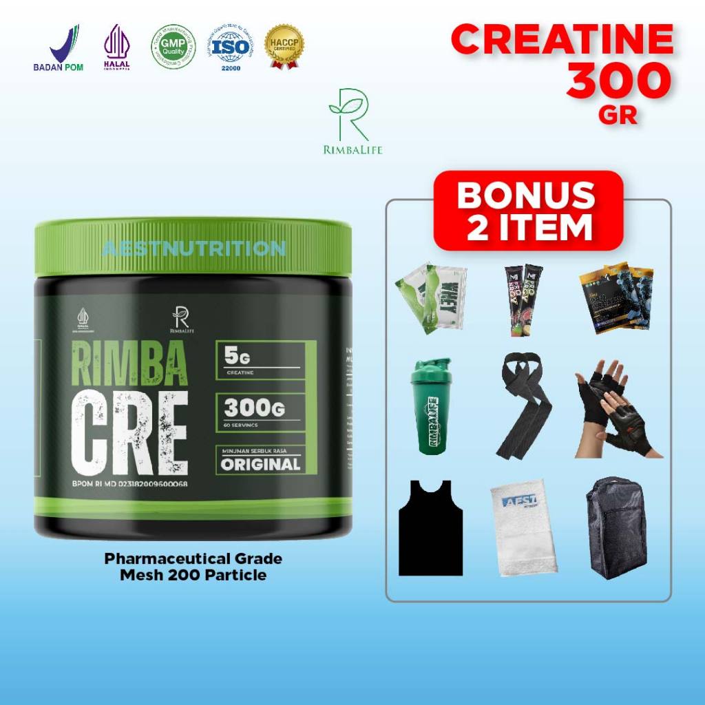 Jual Rimbalife RIMBACRE 300 gram Creatine Monohydrate Shopee Indonesia
