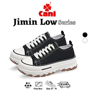 Cani "Free Box" (Size 36 - 41) Jimin Low Sepatu Sneakers Run Hike Olahraga Wanita Kanvas 9060