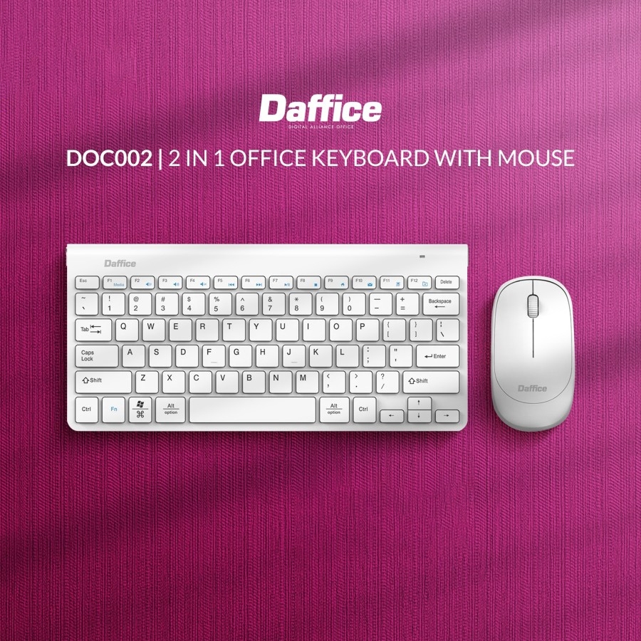 Jual Keyboard And Mouse With Integrated Dongle DOC 002 DA Office Combo ...