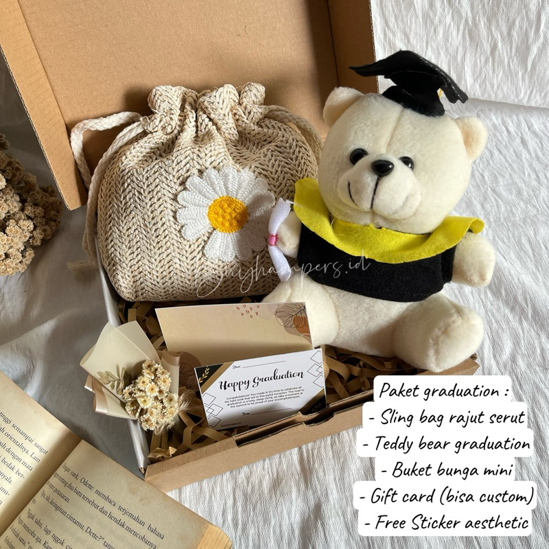 Jual Hampers cewek aesthetic sling bag rajut serut kado ulang tahun ...