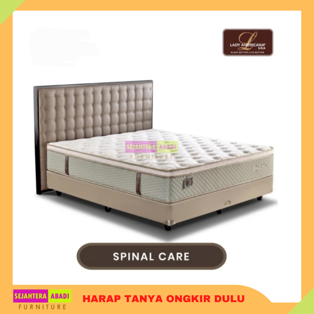 Jual Springbed Lady Americana USA Type Spinal Care pocket orthopedic ...