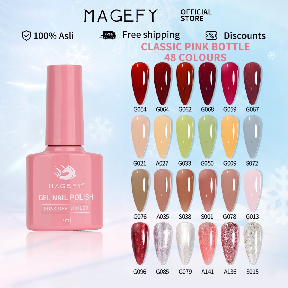 Jual MAGEFY Kutek Gel Uv Led Gel Polish Soak Off Kuteks Gel Nail Polish