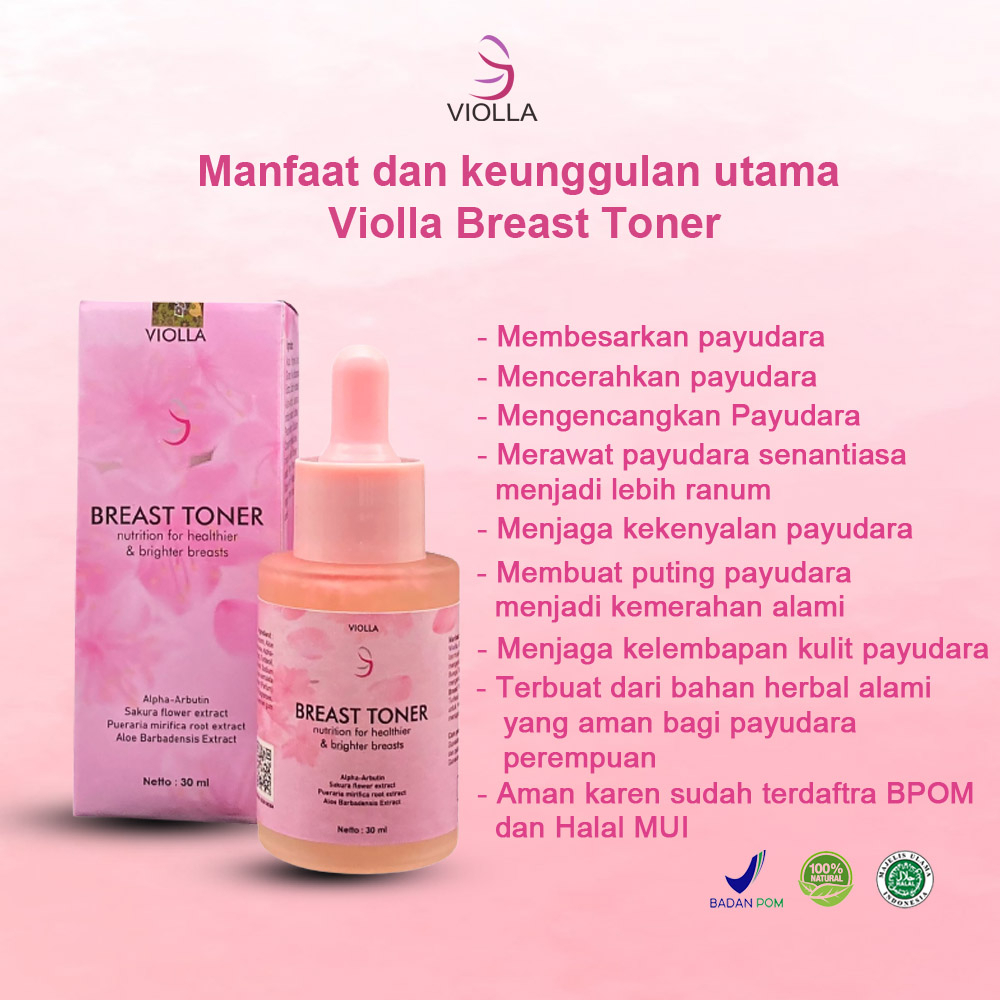 Jual VIOLLA BREAST TONER pembesar payudara ampuh permanen pengencangan