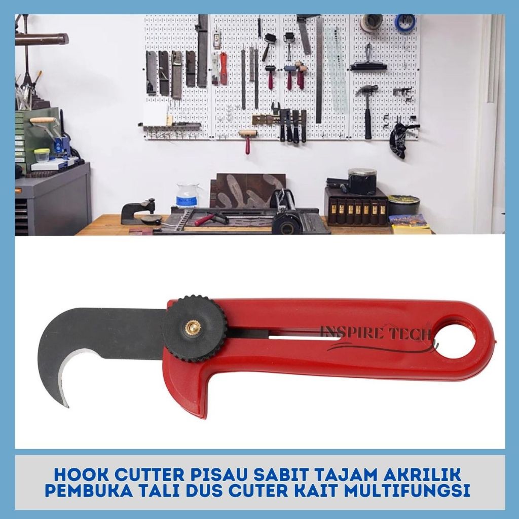 Jual Hook Cutter Pisau Sabit tajam Akrilik Pembuka Tali Dus Cuter Kait ...