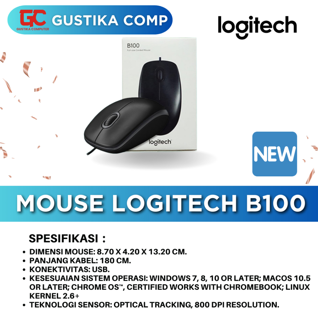 Jual MOUSE LOGITECH B100 | Shopee Indonesia