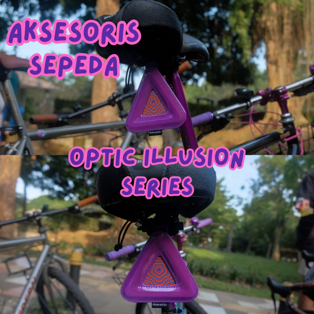 Jual Triangle Reflector Optic Illusion Series Ungu (Aksesoris sepeda ...