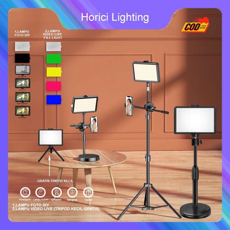 Jual Horici Lampu Foto Lampu Led Video Light Fill Light Tripod Ring