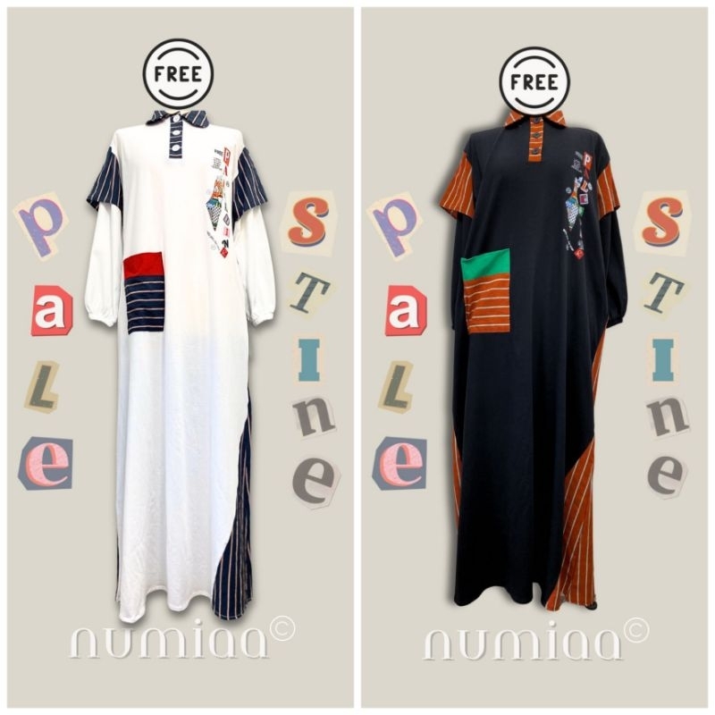 Jual PALESTINE ABAYA AYRA By NUMIAA | Shopee Indonesia