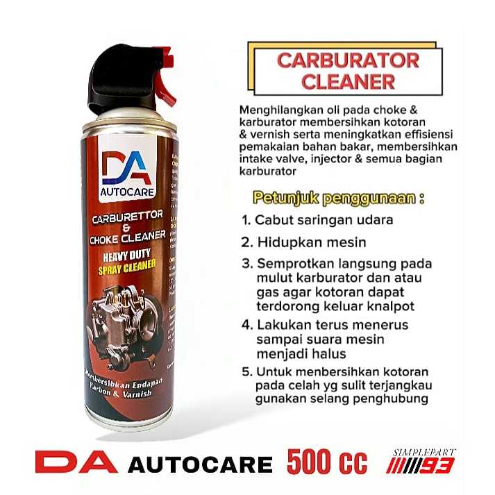 Jual Karburator Carburetor Karbu Carbu & Choke Cleaner ( DA Autocare ...