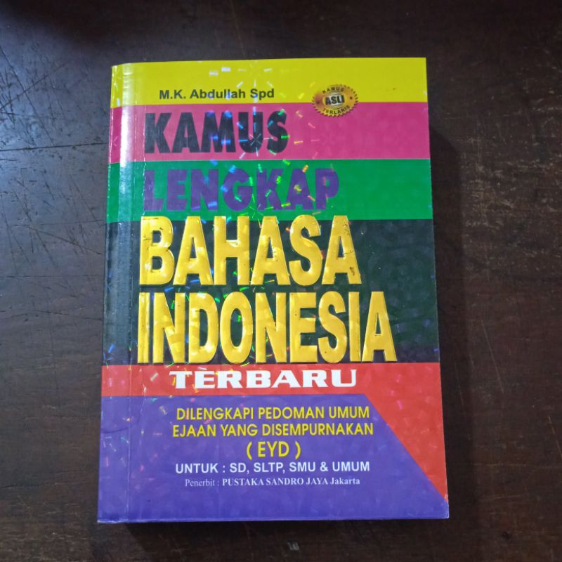 Jual Kamus Lengkap Bahasa Indonesia Terbaru Dilengkapi Pedoman Umum EYD ...