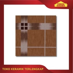 Keramik Lantai Aversa 50x50 Juventus Coklat / Keramik Kasar Warna Coklat