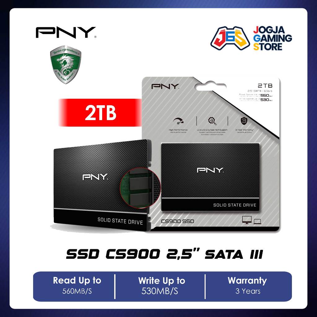 Jual PNY SSD CS900 2,5" inch Internal SATA 3 6Gb/s 2TB Shopee Indonesia