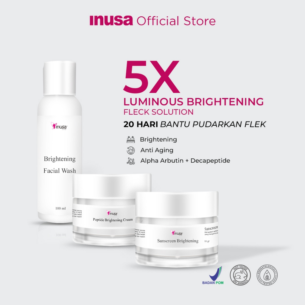 Jual Inusa Luminous Brightening Skincare Pencegahan Flek Dan Kerutan Shopee Indonesia