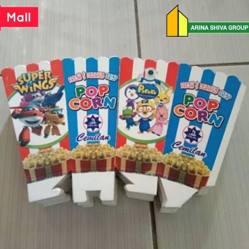 Jual 300 LEMBAR KERTAS POPCORN 12 × 6 BAHAN DUPLEK POPCORN BERKUALITAS ...
