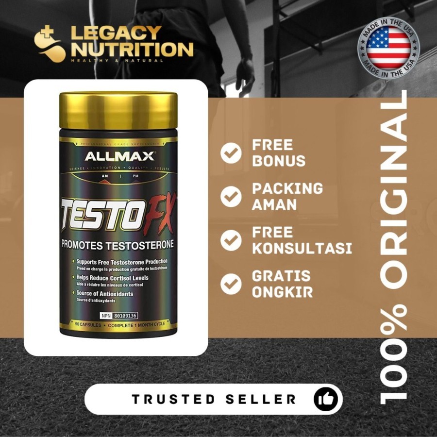 Jual Allmax Testo FX 90caps Allmax TestoFX Testoterone Booster ...