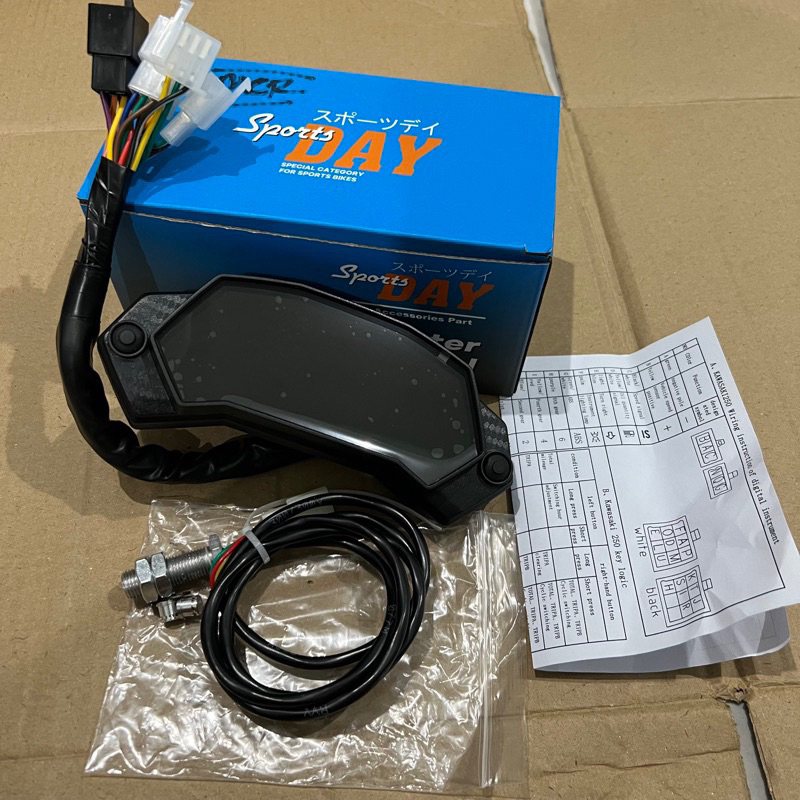 Jual speedometer Ninja Mono digital soket sensor spido ninja Mono 250 fi full digital oricina