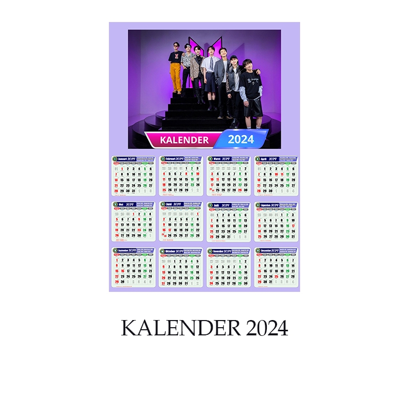 Jual Kalender 2024 BTS Kalender BTS 2024 BTS Merchandise Shopee