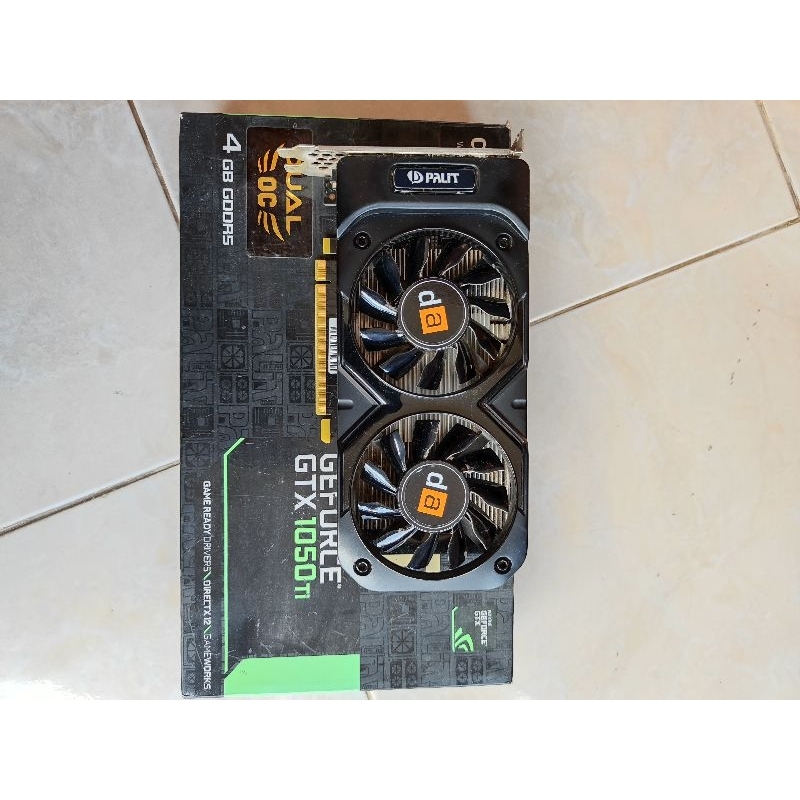 Jual PALIT nvidia Gtx 1050 TI / gtx 1050TI dual Fan OC | Shopee Indonesia