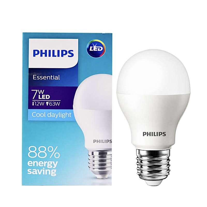 Jual Lampu PHILIPS Essential LEDBulb 7W 7Watt E27 A60 - Bohlam Lampu ...