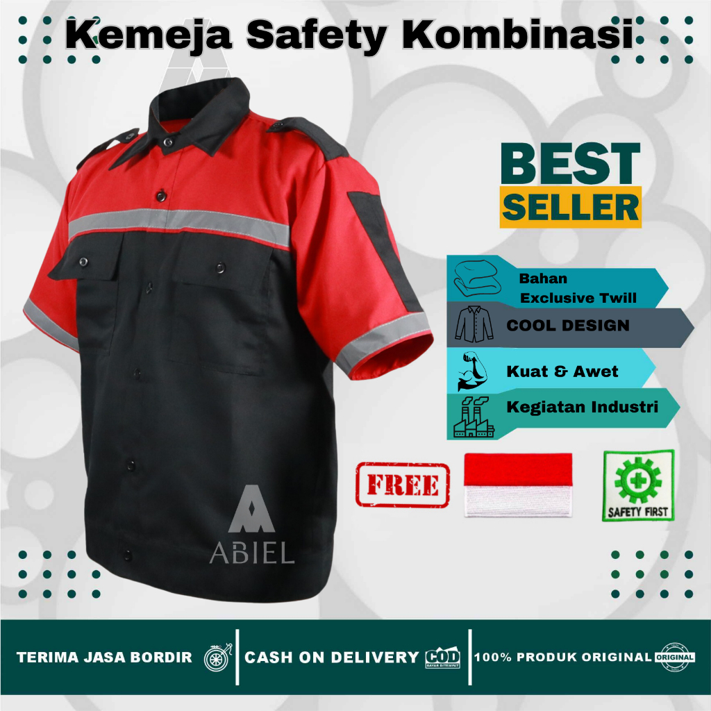 Jual Wearpack Safety Kombinasi Atasan Safety Kemeja Safety Seragam Proyek Wearpack Kerja