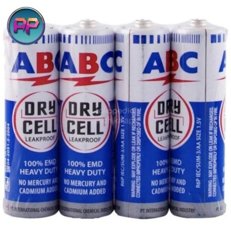 Jual Baterai ABC AA / A2 biru 1.5 V (1 pcs) | Shopee Indonesia