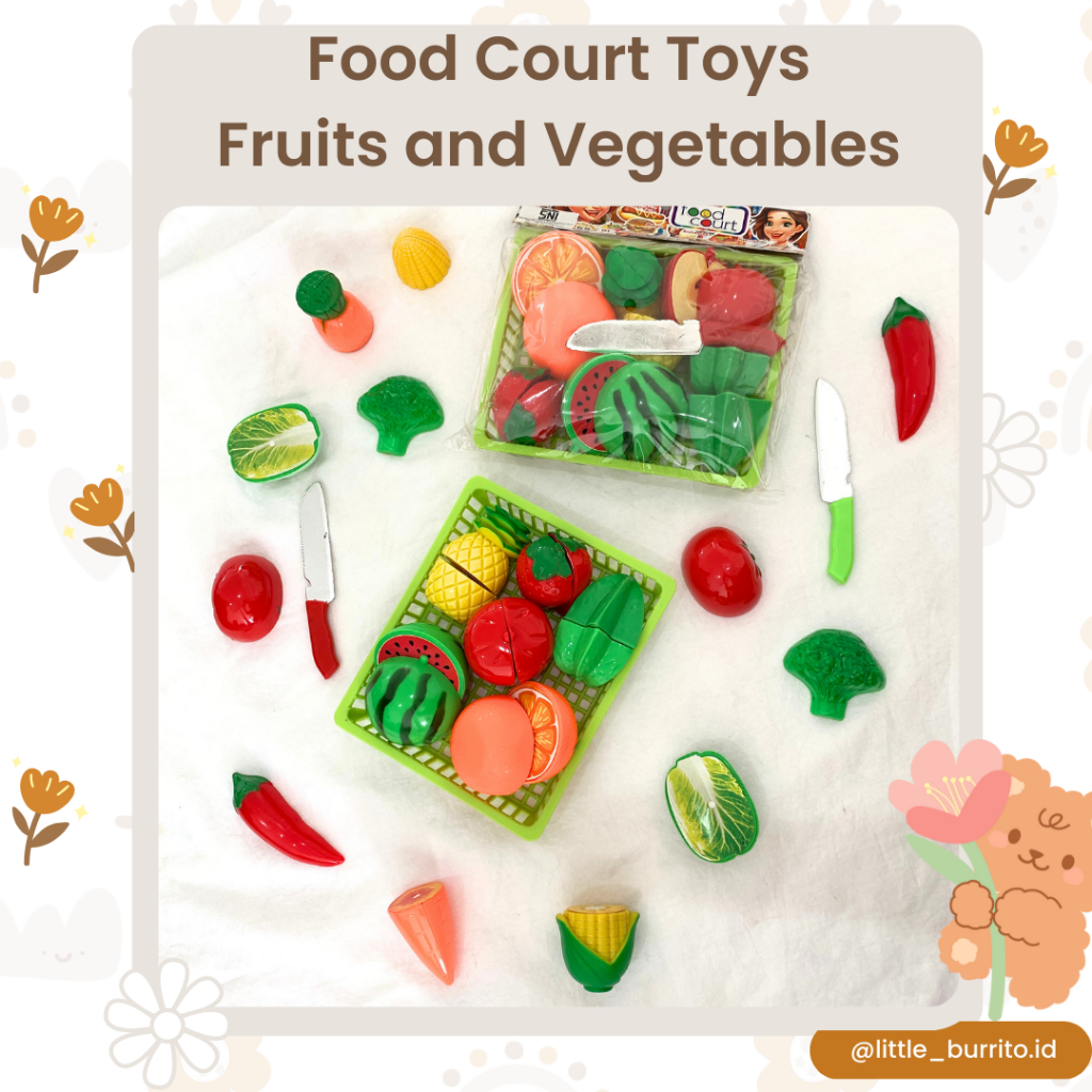 Jual Mainan Food Court Anak Memotong Buah dan Sayur | Shopee Indonesia