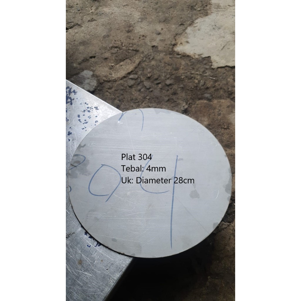 Jual Plat stainless steel 4mm, SUS 304 | Tebal 0.4cm | bisa CUSTOM ...