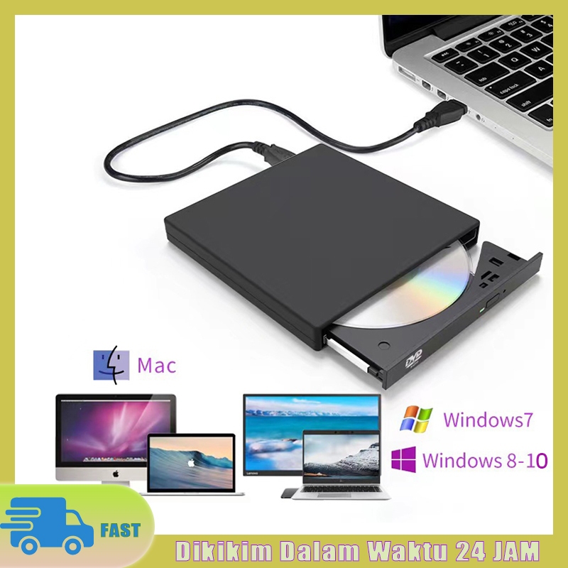 Jual External DVD Drive Portable DVD Writer CD ROM Drive Untuk PC/DVD