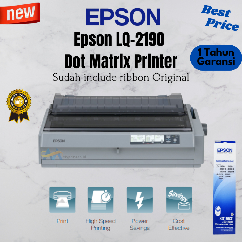 Jual Epson Lq 2190 Dot Matrix Printer Shopee Indonesia 9447