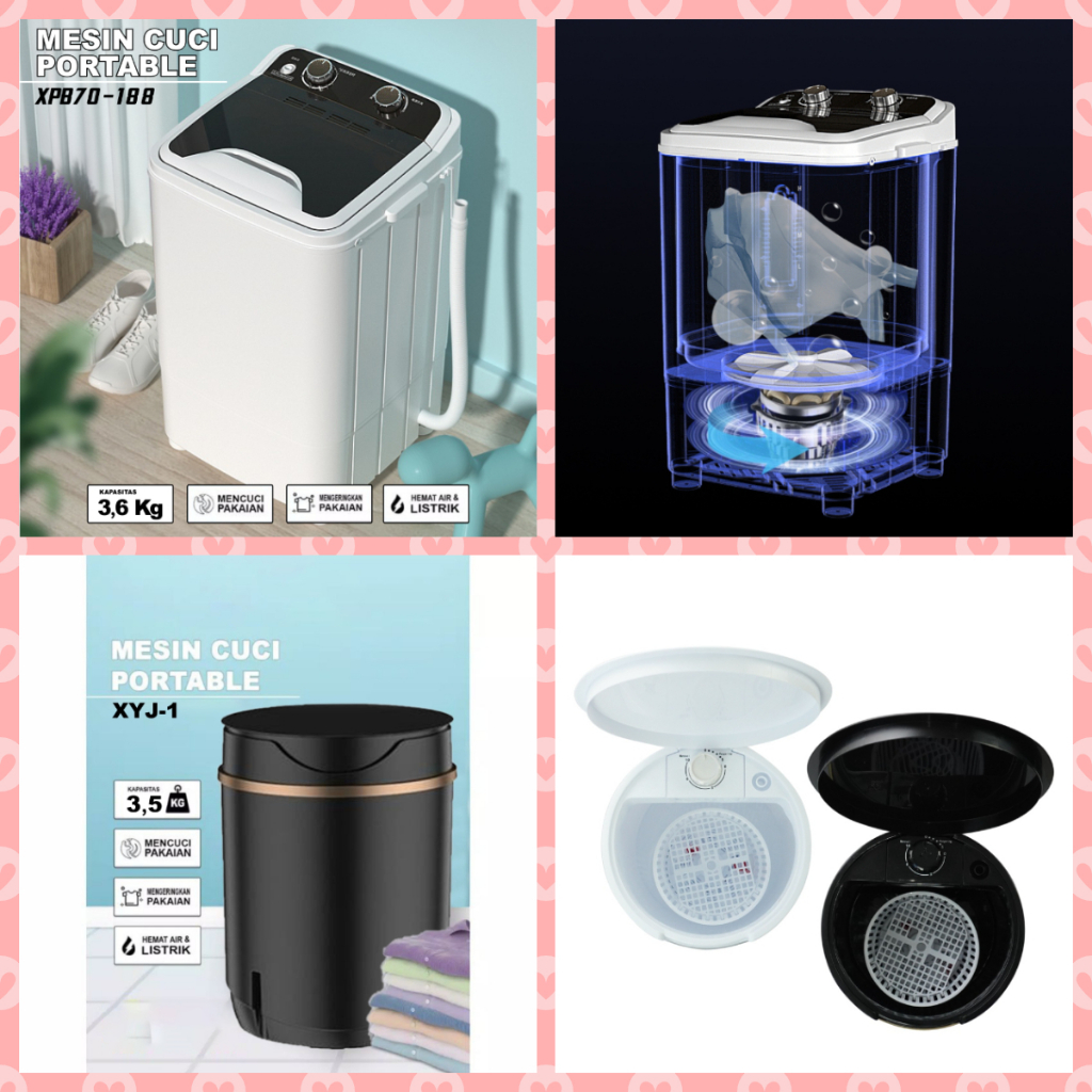 Jual Mesin Cuci Portable Mesin Cuci 1 Tabung Praktis Simple 3.6 kg