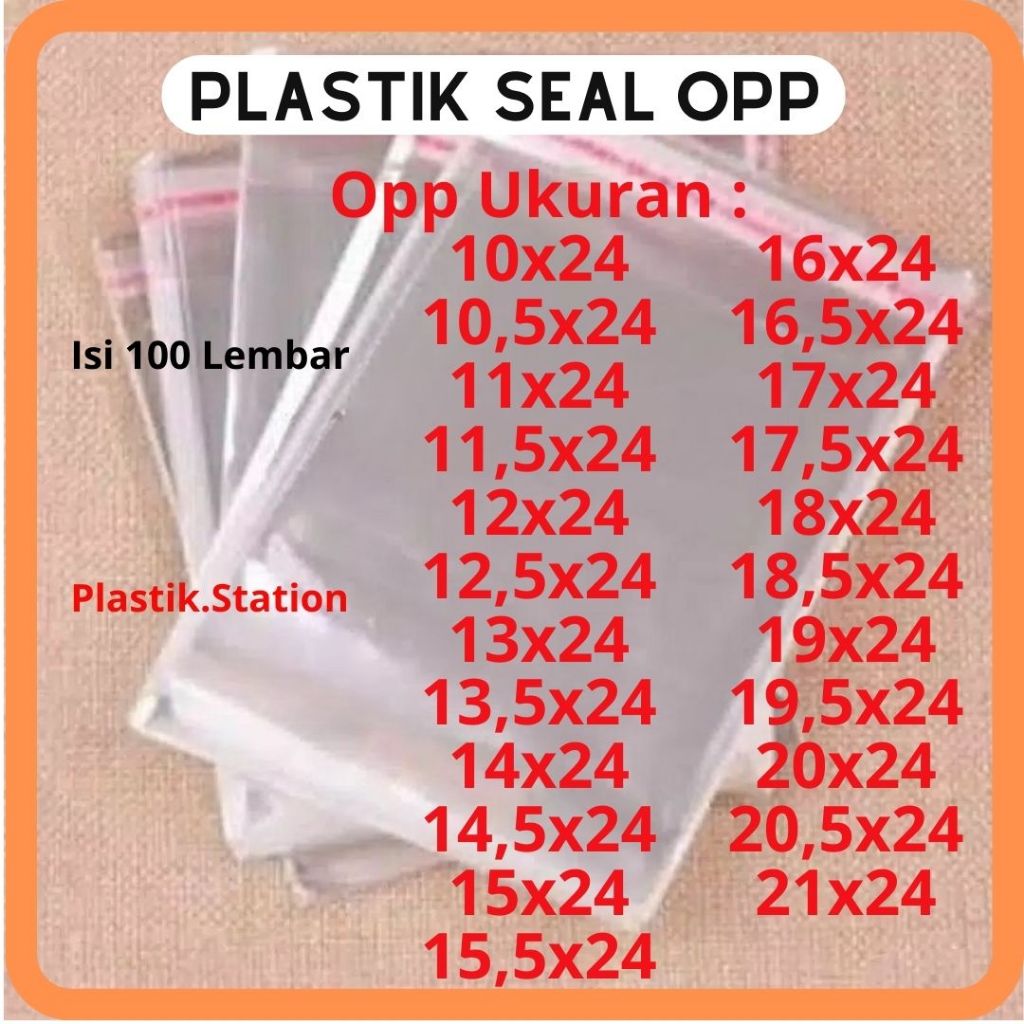 Jual Opp Undangan Plastik Seal Isi 100 Lembar Plastik Opp Lem Perekat